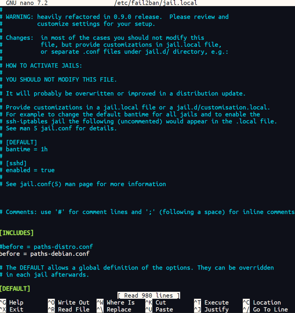 Debian12系统安装配置Fail2Ban插件保护SSH22端口教程6