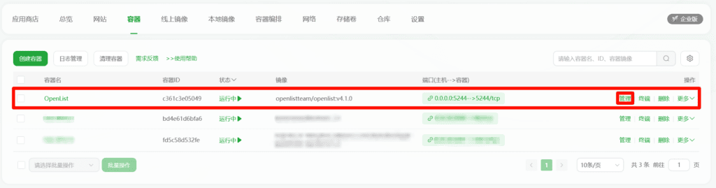 宝塔面板安装部署指定版本OpenList教程（以4.1.0版本为例）5