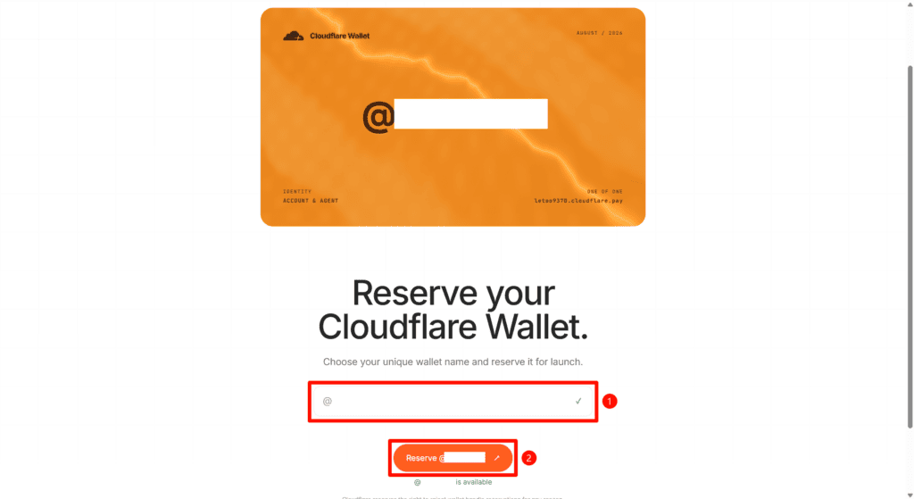可自主取名的AI钱包-Cloudflare Wallet注册占名教程2
